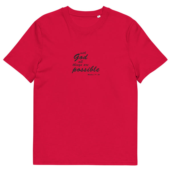 Empowered in Faith: "With God All Things Are Possible" T-Shirt